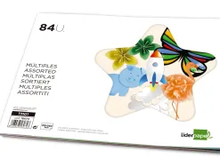 Papier créatif liderpapel a4+ 240x315mm assortiment divers papiers bloc 84f