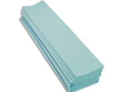 Papier crepon clairefontaine standard 0,5x2m crepage 40% coloris turquoise paquet 10 feuilles