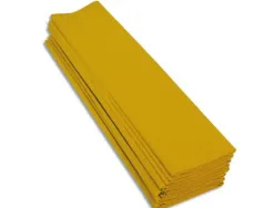 Papier crepon clairefontaine standard 0,5x2m crepage 40% coloris jaune citron paquet 10 feuilles