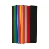 Papier crepon clairefontaine superieur 0,5x2,5m crepage 60% coloris assortis paquet 10 feuilles