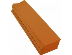 Papier crepon clairefontaine standard 0,5x2m crepage 40% coloris jaune orange paquet 10 feuilles
