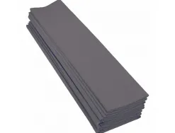 Papier crepon clairefontaine standard 0,5x2m crepage 40% coloris gris paquet 10 feuilles