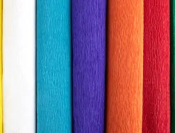 Papier crepon liderpapel rouleau 50cmx2,5m 85gr coloris orange