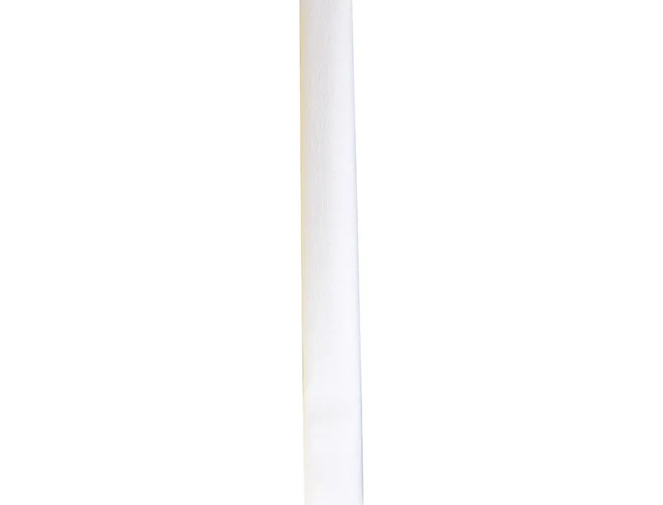 Papier crepon liderpapel rouleau 50cmx2,5m 85gr coloris blanc