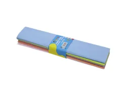 Papier crepon o color crepage 40% 50x200cm 5 coloris pastel assortis paquet 10f