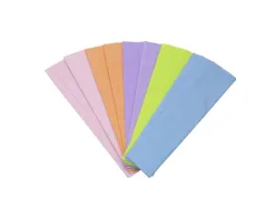 Papier crepon o color crepage 40% 50x200cm 5 coloris pastel assortis paquet 10f