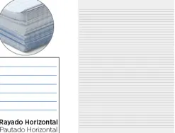 Papier écriture liderpapel 31x42.8cm ouvert copie double 60g/m2 horizontal coloris blanc paquet 250f