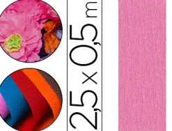 Papier crépon clairefontaine densité crêpage 60% 40g/m2 50cmx2.5m unicolore cyclamen