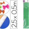 Papier crépon liderpapel 34g/m2 50cmx2.5m unicolore vert métallisé