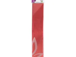 Papier crépon liderpapel 34g/m2 50cmx2.5m unicolore rouge métallisé