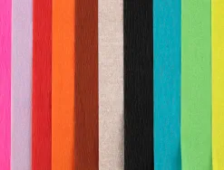 Papier crépon liderpapel 34g/m2 format a4+ 240x315mm 10 coloris assortis bloc 10 feuilles