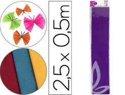 Papier crépon liderpapel 34g/m2 50cmx2.5m unicolore violet