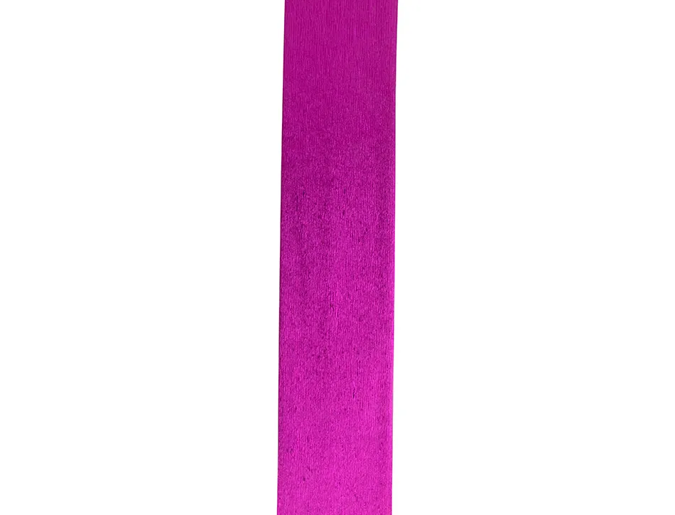 Papier crépon liderpapel 34g/m2 50cmx2.5m unicolore rose métallisé