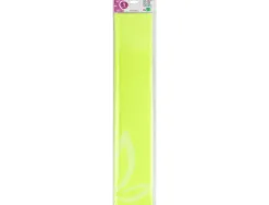 Papier crépon liderpapel 34g/m2 50cmx2.5m unicolore jaune fluorescent