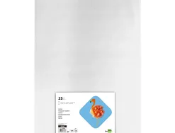 Papier de soie liderpapel 52x76cm 18g/m2 unicolore blanc sachet 25f