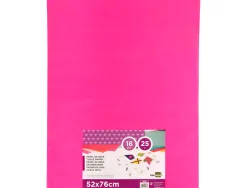 Papier de soie liderpapel 52x76cm 18g/m2 unicolore rose foncé sachet 25f