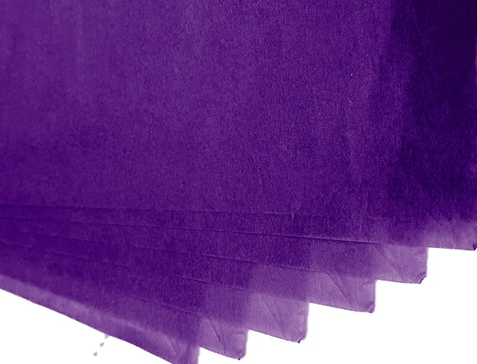 Papier de soie liderpapel 52x76cm 18g/m2 unicolore violet sachet 5f