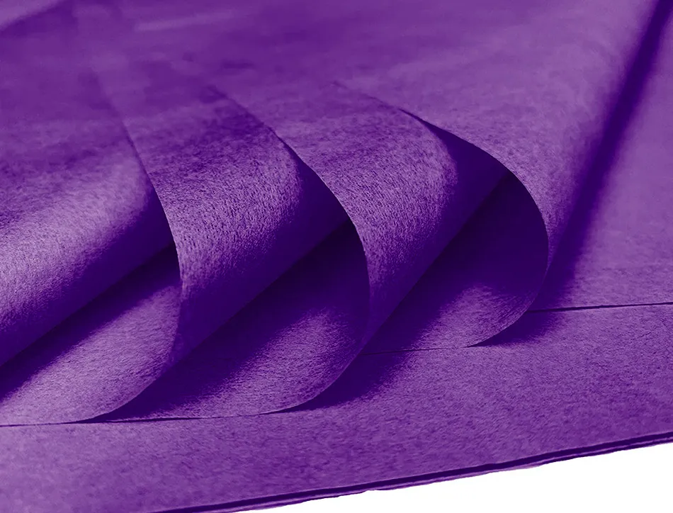 Papier de soie liderpapel 52x76cm 18g/m2 unicolore violet sachet 5f
