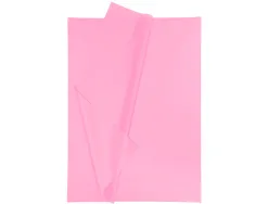 Papier de soie liderpapel 52x76cm 18g/m2 unicolore rose sachet 5f