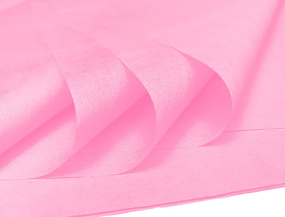 Papier de soie liderpapel 52x76cm 18g/m2 unicolore rose sachet 5f