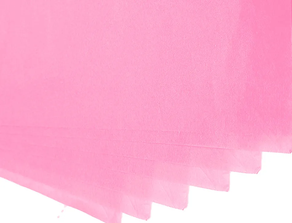 Papier de soie liderpapel 52x76cm 18g/m2 unicolore rose sachet 5f