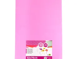 Papier de soie liderpapel 52x76cm 18g/m2 unicolore rose sachet 25f