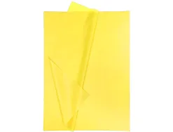 Papier de soie liderpapel 52x76cm 18g/m2 unicolore jaune sachet 5f