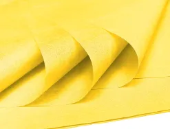Papier de soie liderpapel 52x76cm 18g/m2 unicolore jaune sachet 5f