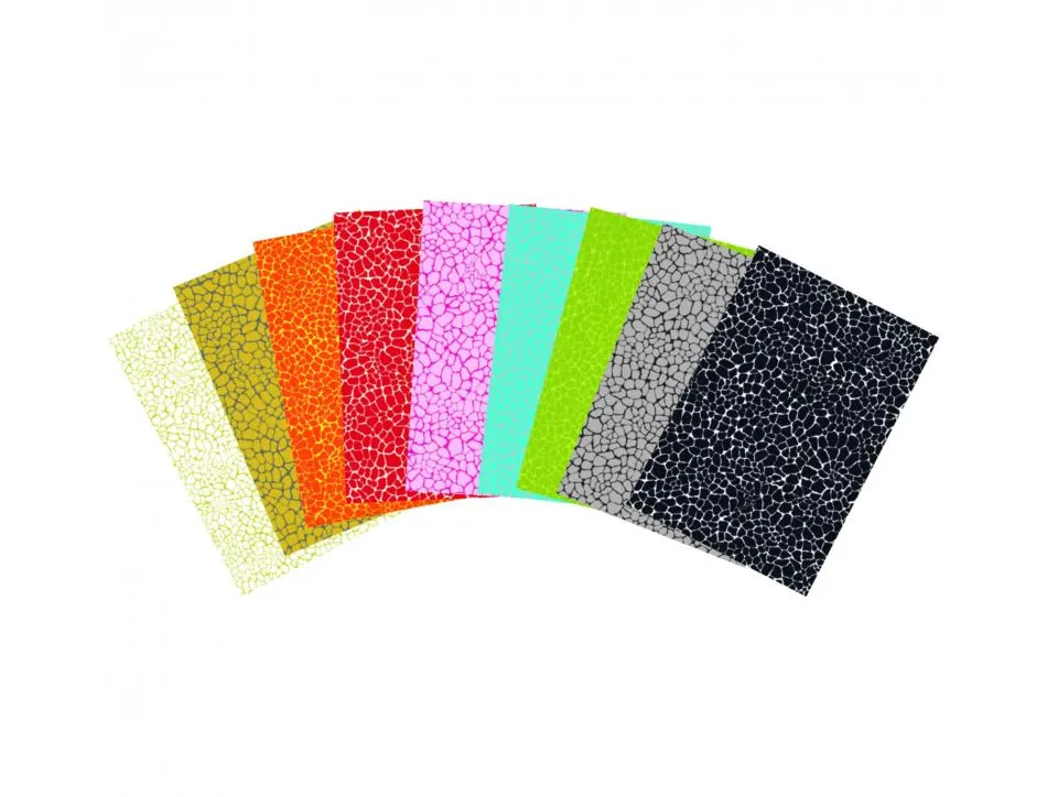 Papier decopatch 30x40cm motifs craquele assortis pochette 30 feuilles