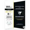 Papier dessin grain clairefontaine a3 noir 160gr 8f