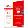 Papier dessin grain clairefontaine a3 assortiment vif 160gr 8f