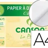 Papier dessin canson c à grain crayon encre gouache feutre 125g a4 pochette 12f