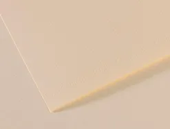 Papier dessin canson feuille mi-teintes n 110 grain gelatine haute teneur coton 160g 50x65cm unicolore lys