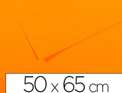 Papier dessin canson feuille mi-teintes nº553 grain gélatiné haute teneur coton 160g 50x65cm unicolore jaune soleil