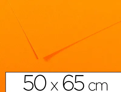 Papier dessin canson feuille mi-teintes nº553 grain gélatiné haute teneur coton 160g 50x65cm unicolore jaune soleil