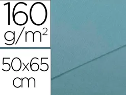 Papier dessin canson feuille mi-teintes n 490 grain gelatine haute teneur coton 160g 50x65cm unicolore bleu