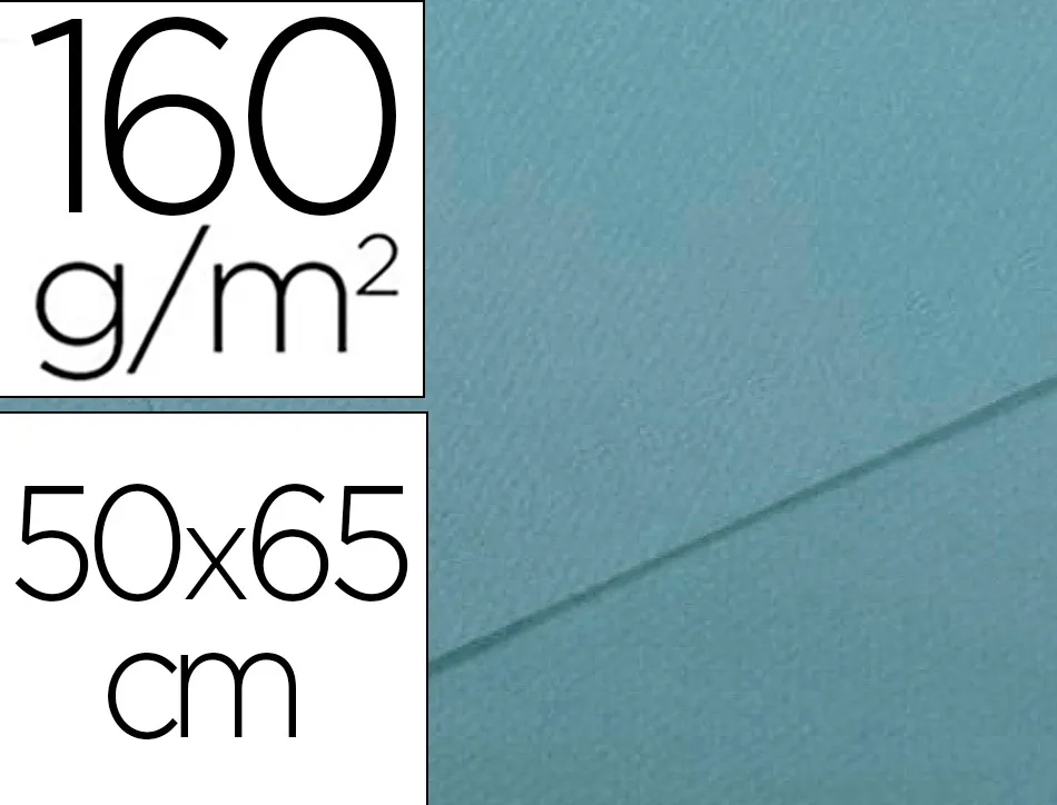 Papier dessin canson feuille mi-teintes n 490 grain gelatine haute teneur coton 160g 50x65cm unicolore bleu