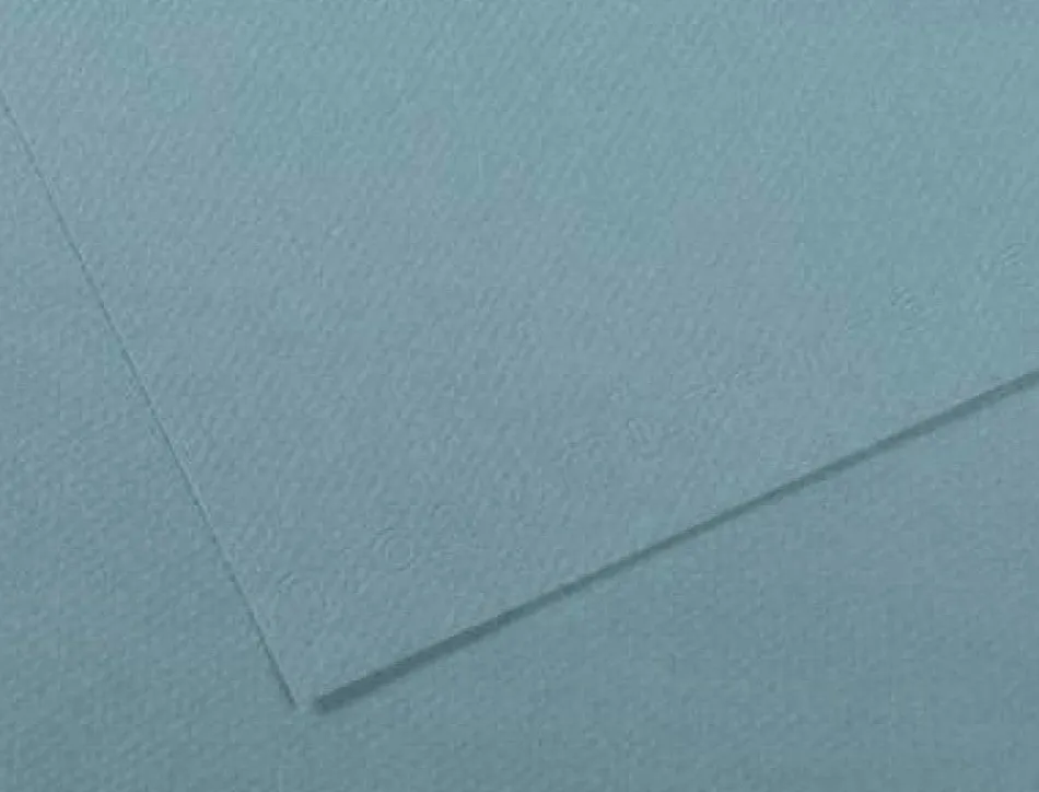 Papier dessin canson feuille mi-teintes n 490 grain gelatine haute teneur coton 160g 50x65cm unicolore bleu