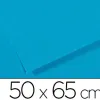 Papier dessin canson feuille mi-teintes nº595 grain gélatiné haute teneur coton 160g 50x65cm unicolore bleu turquoise