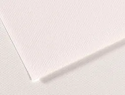 Papier dessin canson feuille mi-teintes n 335 grain gelatine haute teneur coton 160g 50x65cm unicolore blanc