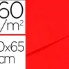 Papier dessin canson feuille mi-teintes n 505 grain gelatine haute teneur coton 160g 50x65cm unicolore rouge