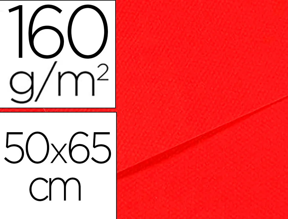 Papier dessin canson feuille mi-teintes n 505 grain gelatine haute teneur coton 160g 50x65cm unicolore rouge