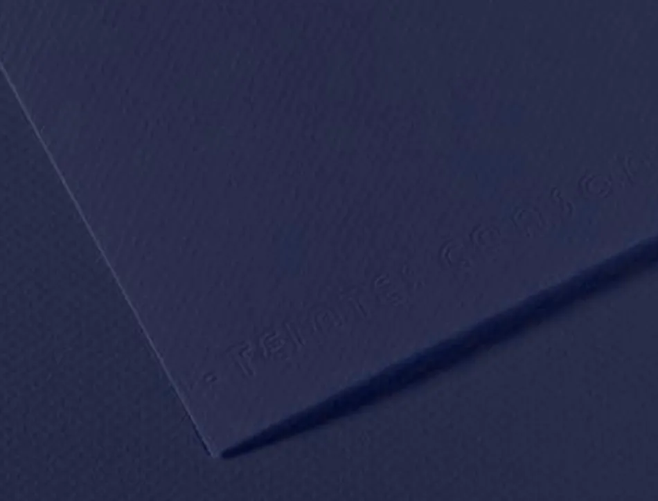 Papier dessin canson feuille mi-teintes n 140 grain gelatine haute teneur coton 160g 50x x65cm unicolore bleu indigo