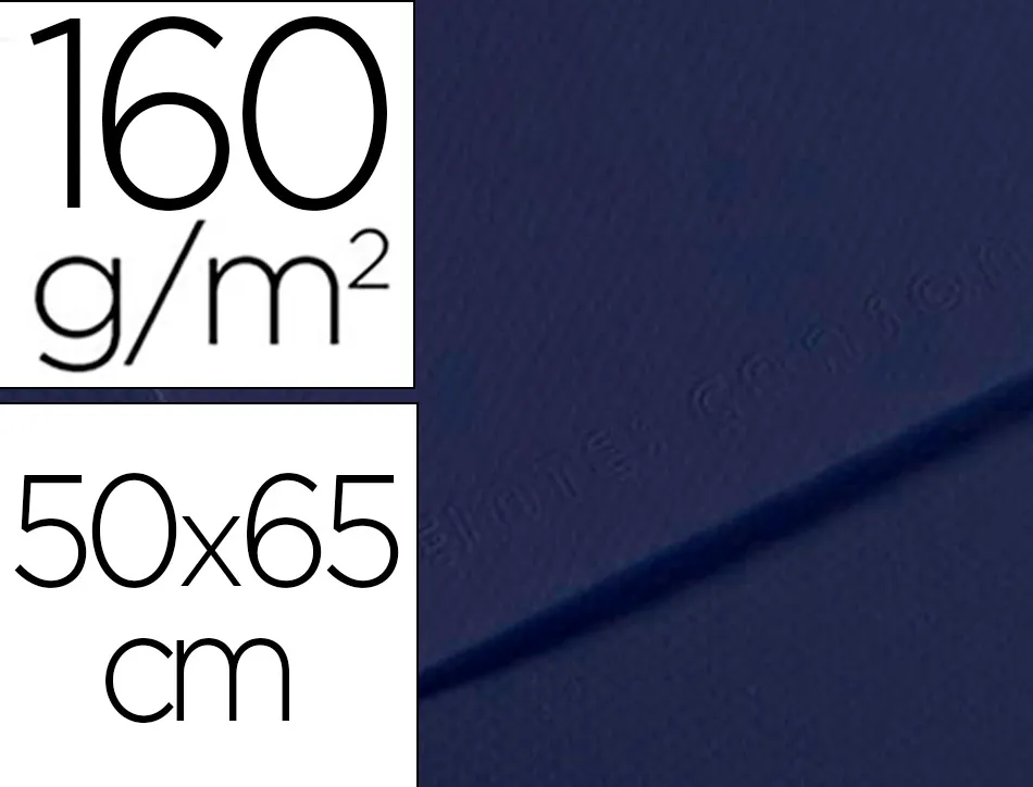 Papier dessin canson feuille mi-teintes n 140 grain gelatine haute teneur coton 160g 50x x65cm unicolore bleu indigo
