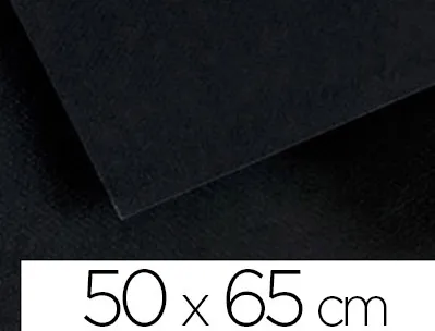 Papier dessin canson vivaldi nº626 50x65cm 120g/m2 offset unicolore noir