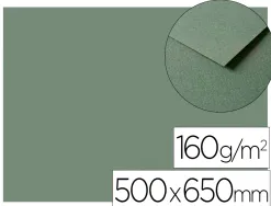 Papier dessin clairefontaine a grain 160g 1 surface grainee 1 lisse 50x65cm paquet 25f coloris vert ocean