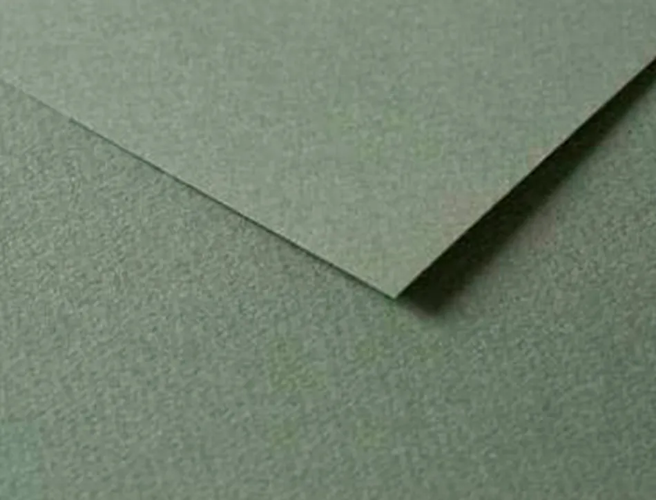 Papier dessin clairefontaine a grain 160g 1 surface grainee 1 lisse 50x65cm paquet 25f coloris vert ocean