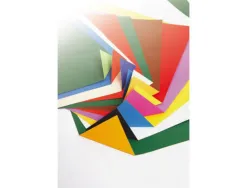 Papier dessin clairefontaine cartoline bicolore 50x32,5cm 150g coloris assortis paquet 50 feuilles