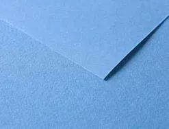 Papier dessin clairefontaine a grain 160g 1 surface grainee 1 lisse 50x65cm paquet 25f coloris bleu roi