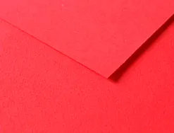 Papier dessin clairefontaine a grain 160g 1 surface grainee 1 lisse 50x65cm paquet 25f coloris coquelicot